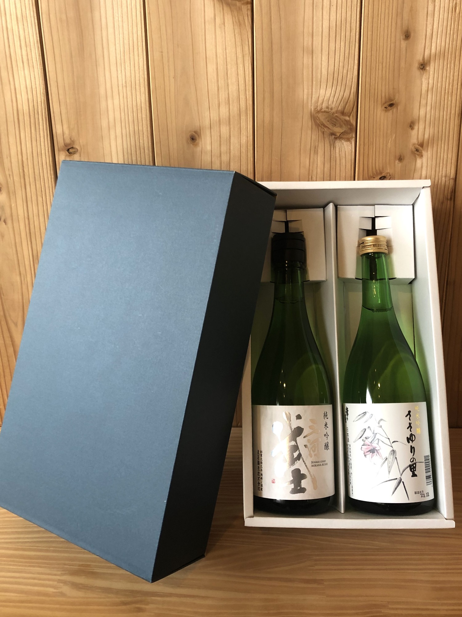 岡崎の地酒(純米吟醸) 　ささゆりの里・三河武士　　2種飲み比べセット