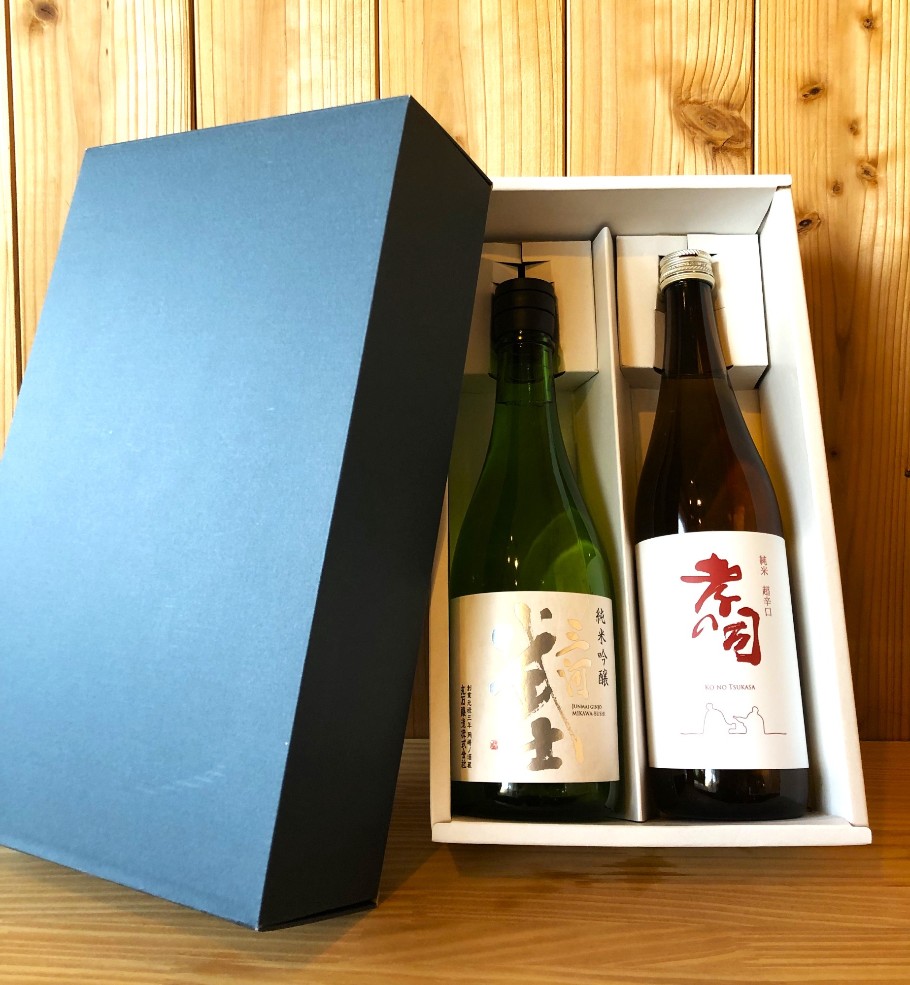 岡崎の地酒(純米)　三河武士・孝の司　2種飲み比べセット